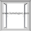 Precio de la puerta de plástico de UPVC de ventana de PVC de doble acristalamiento
