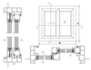 Perfiles de extrusión de vinilo para ventanas de guillotina doble y simple 5068 XO
