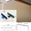 Paneles de vinilo de sistema de muro de hormigón Perfiles de PVC de encofrado permanente