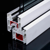 Ventana de PVC laminado de perfil UPVC con certificado CE