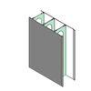 Perfiles de encofrado permanente de PVC Perfiles de extrusión de plástico Perfiles rígidos para muro de hormigón