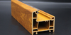 Perfil de PVC/UPVC para ventanas UPVC con foil de roble dorado laminado