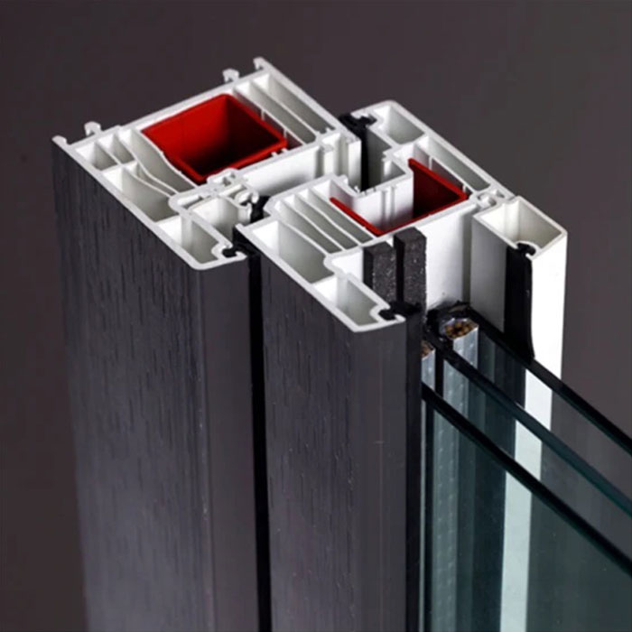 Perfil de PVC con protección de resistencia a los rayos UV para ventanas y puertas