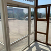 Puerta francesa de reemplazo de pantalla de Windows UPVC gris con aislamiento térmico
